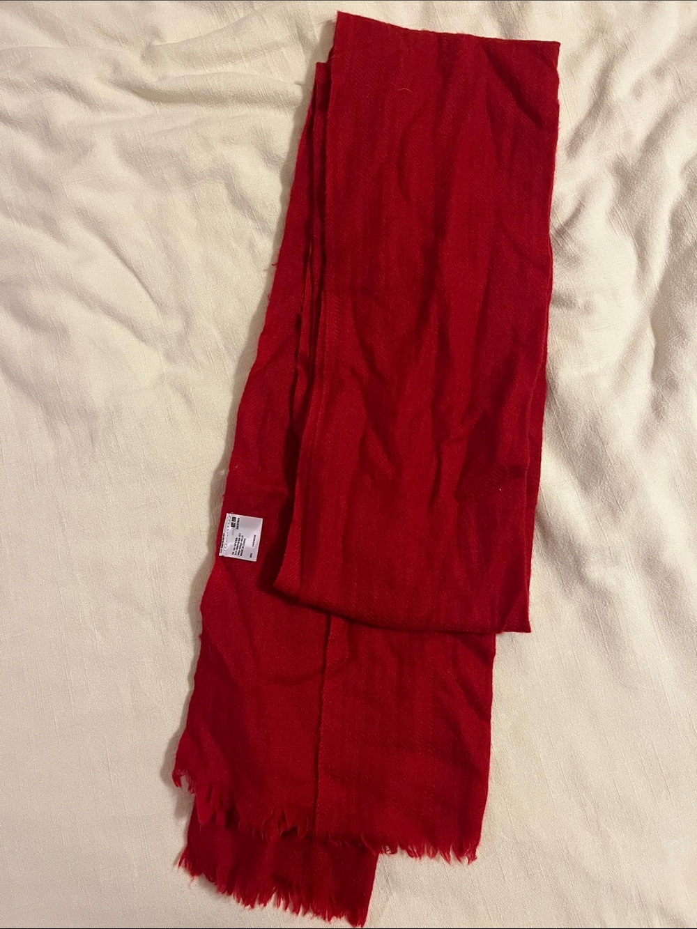 Uniqlo Accessories | 100% Cashmere Scarf in Red